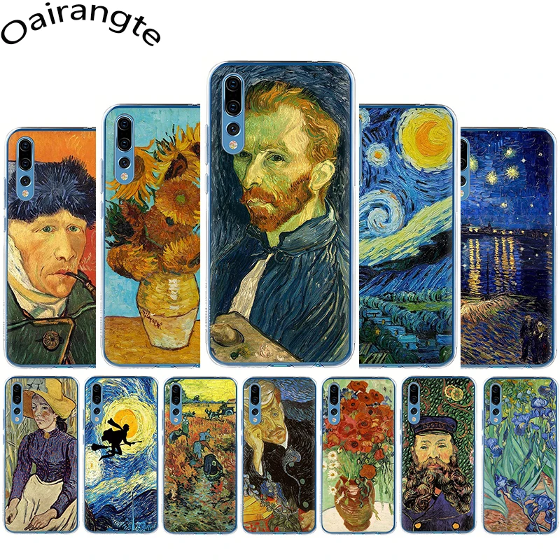 Жесткий чехол для телефона Van Gogh Starry Night Huawei Honor 6a 6C 7A Pro 7C 7X 8C 8X8 9 10 Lite Play|Бамперы| |