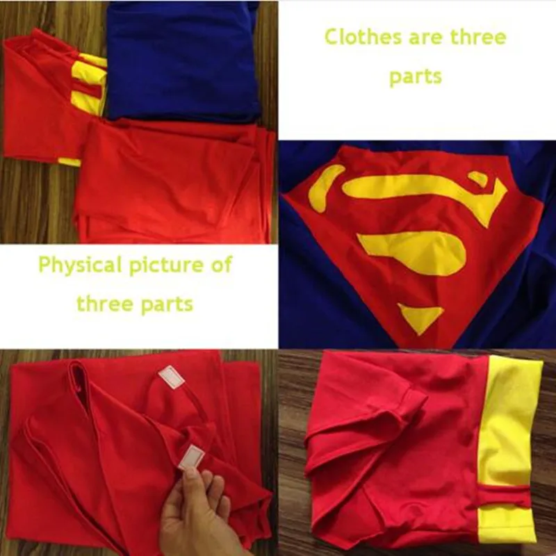 Супермен Костюмы для косплея Лига Справедливости Кларк Кент человек молния