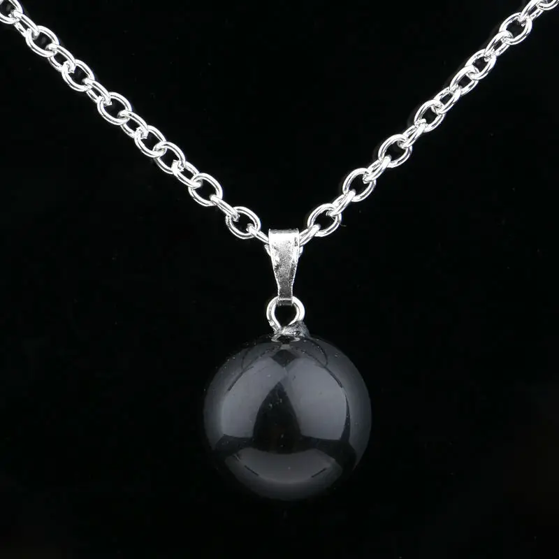 Модный шар Натуральный Камень Многоцветный кулон ожерелье женские ювелирные