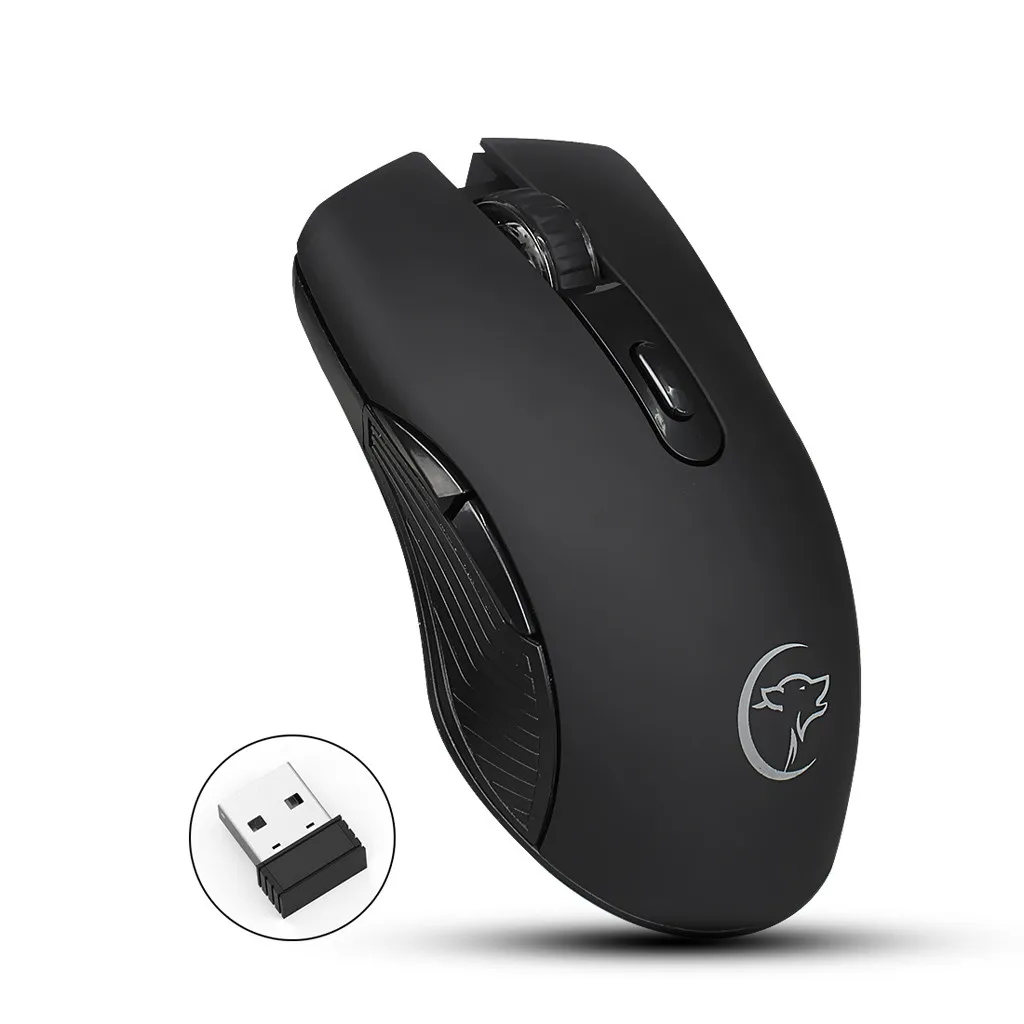 Портативная оптическая Беспроводная игровая мышь 2 4G эргономичная для ПК