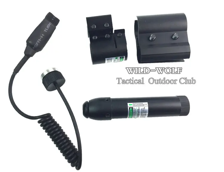 Тактический охотничий Регулируемый зеленый лазерный прицел задний