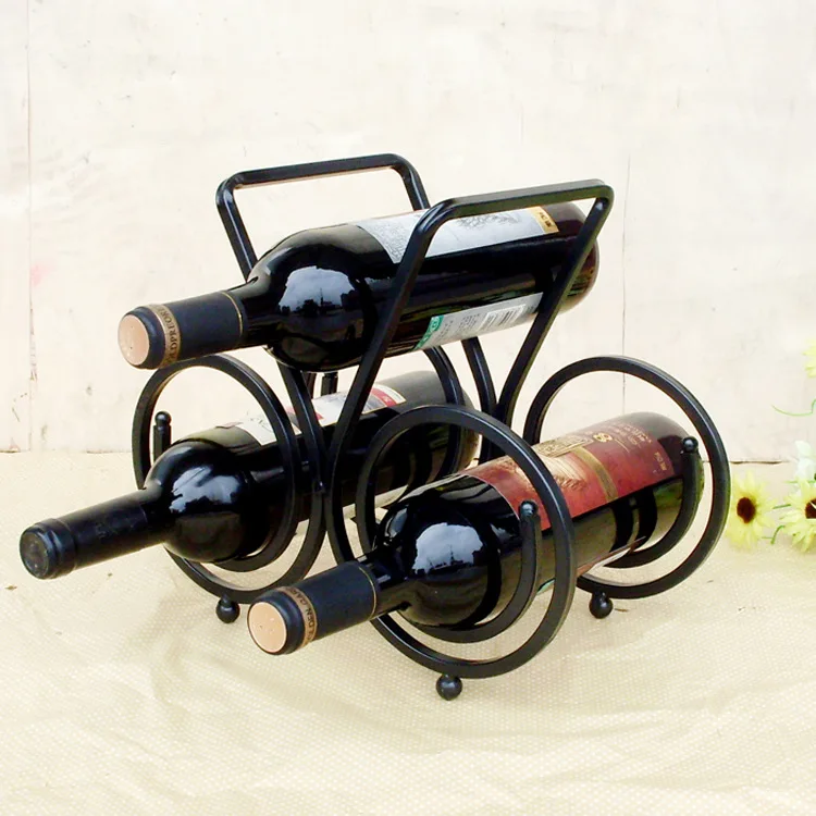 1 шт. красное вино Железный винный шкаф для трех бутылок бутылки вина держатель