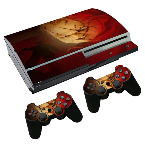 0123 Наклейка на кожу для PS3 Fat playstation 3 консоль и контроллеры для PS3 скины виниловая клеящаяся пленка-потомство Чаки - Цвет: 0123