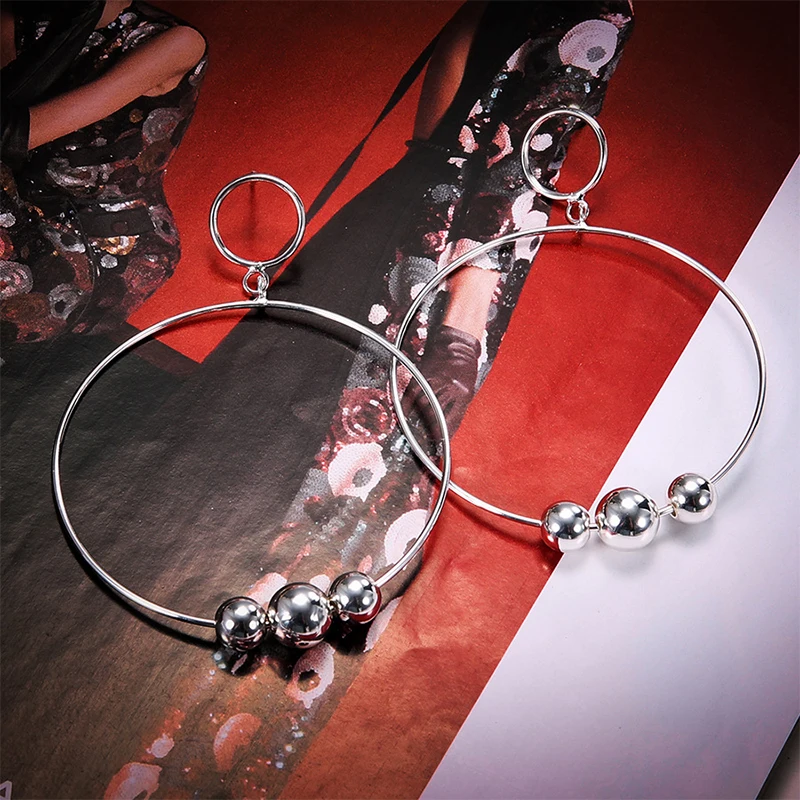 Современные женские серьги 2020 модные ювелирные изделия большие металлические с