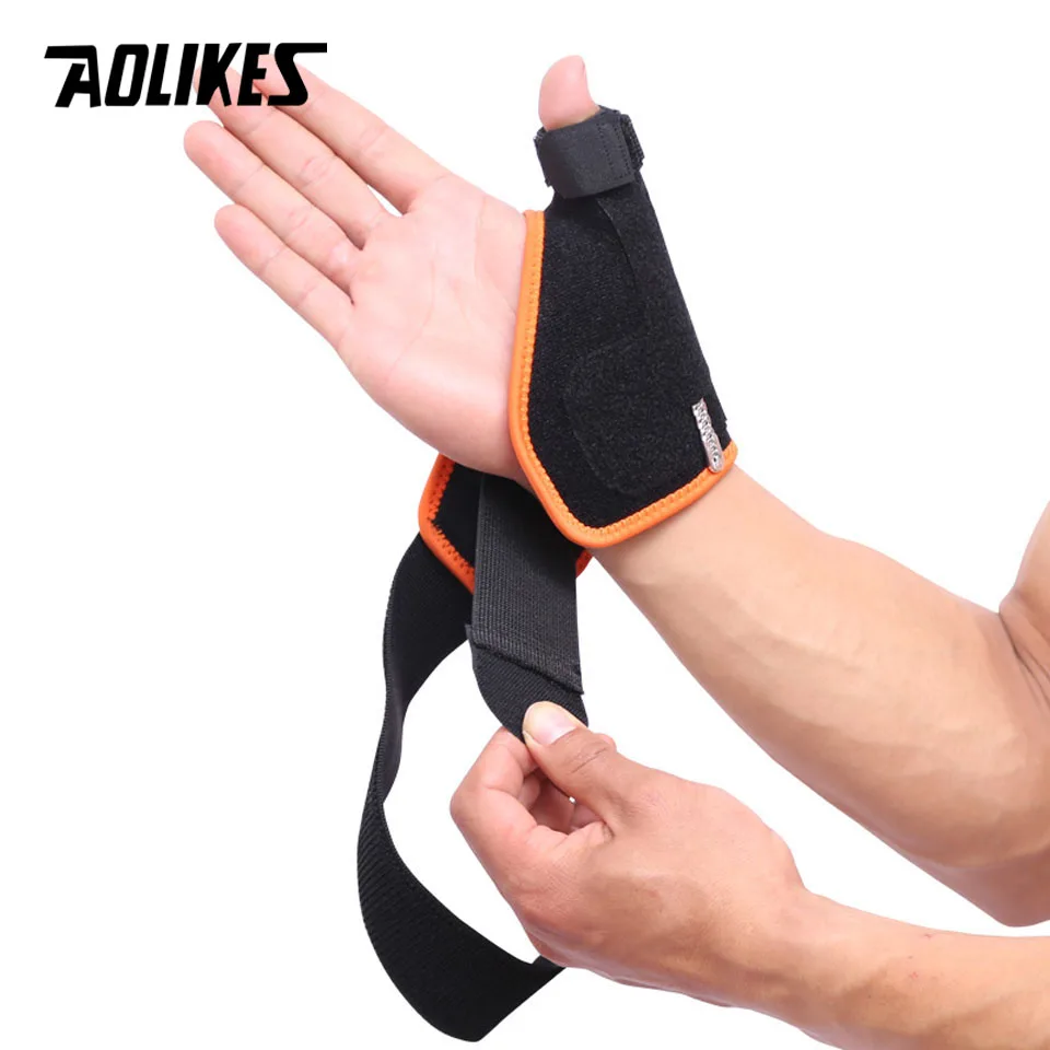 AOLIKES 1 шт. палец растяжение защитный Опоры для запястья обертывания сухожилия перелом неподвижная Мышь пальцем коррекции Спортивная безопасность