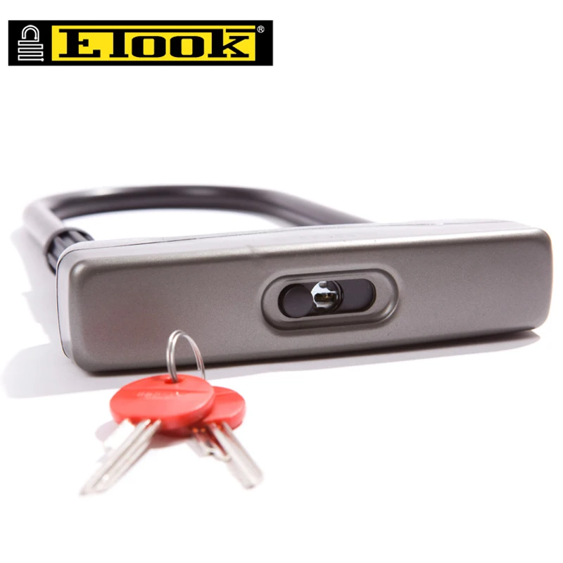 Замок U-образный портативный велосипедный защита от кражи из легированной стали