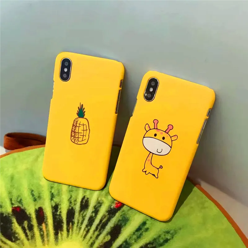Симпатичный мультяшный олень чехол для телефона iphone 7 6 S 8 Plus X XR XS MAX забавная