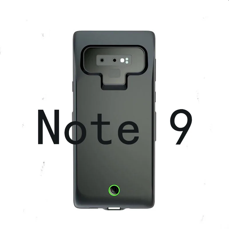 Чехол для зарядки аккумулятора для samsung Galaxy S8, S9 Plus, Note 9, A8 Plus,, чехол для зарядного устройства, запасная упаковка, внешний аккумулятор, чехол, Capa - Цвет: Note9-Black