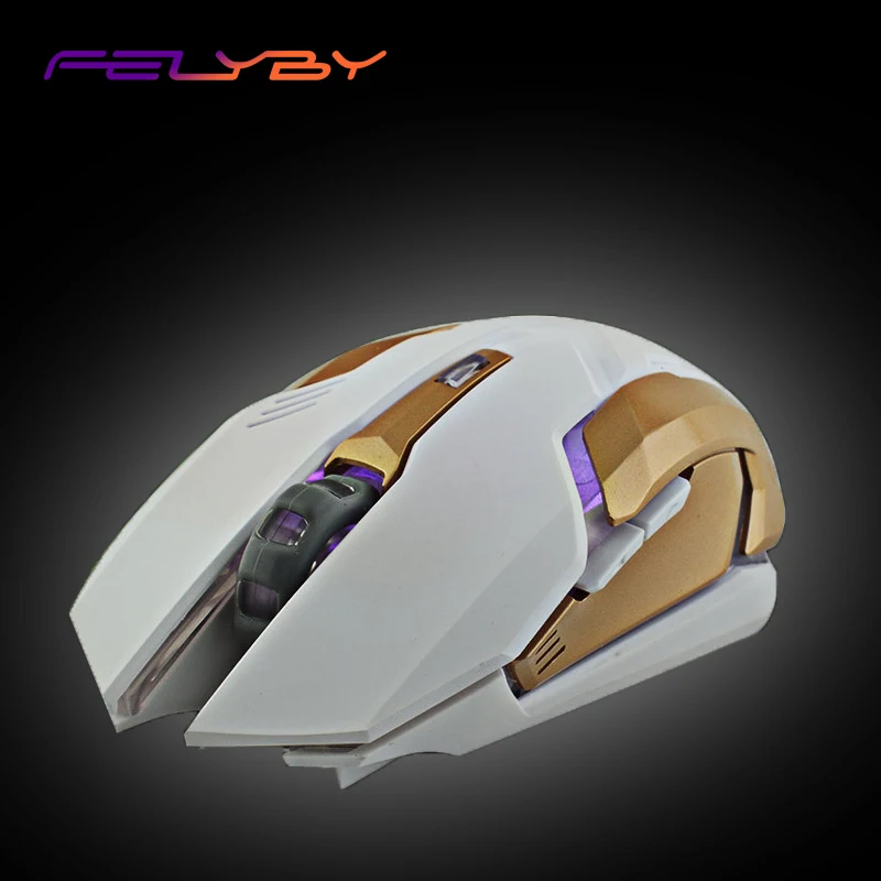 Беспроводная игровая мышь FELYBY Механическая Макросъемка 2000 точек/дюйм