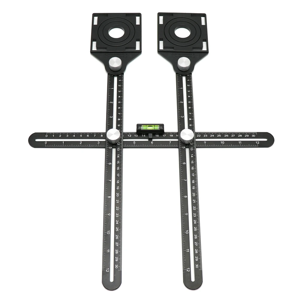 Мульти Функция отверстие локатор линейка транспортира шаблон инструмент плитка