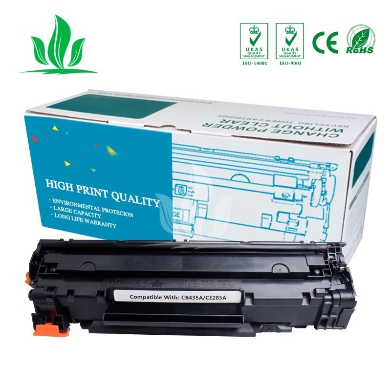 CB435A 35a 285a цветочный Тонер картридж совместимый тонер для hp P1002 P1003 P1004 P1005 P1006 P1009M 1522