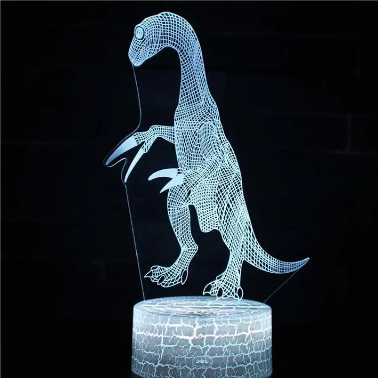 Горячая Распродажа, 3d ночные настольные лампы для гостиной, сенсорный пульт дистанционного управления, цветная настольная лампа, рождественские украшения, подарок - Цвет абажура: 7 color change