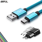Зарядный кабель USB Type-C для Samsung Galaxy A3A5A7 2017 Note 8 S8S9, короткий, длиной 123 метра, USB-кабель для зарядки