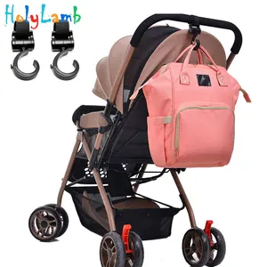 2 шт.лот 360 крючок для коляски многофункциональные аксессуары для коляски пластиковый держатель для чашки Коляски 2 крючка нейлоновый Pushchai