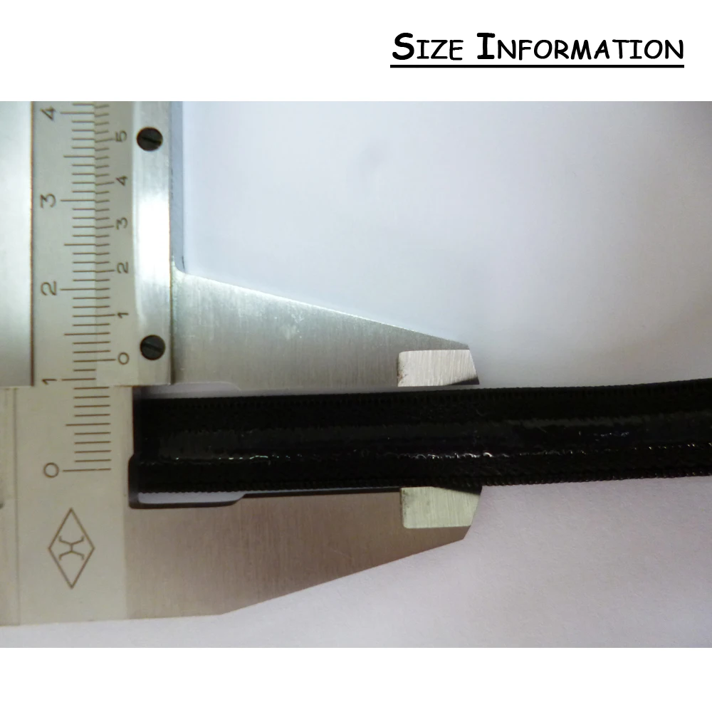 Черно белая силиконовая эластичная тесьма для поделок и шитья 12 мм|gripper elastic|sewing