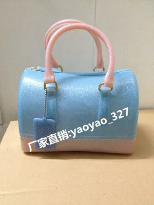 Flash Blue Pink LIXUN силиконовые летние сладкие конфеты желе сумки для женщин Повседневная сумка женская через плечо пляжные сумки для девочек сумка Bolsas - Цвет: Flash Blue Pink