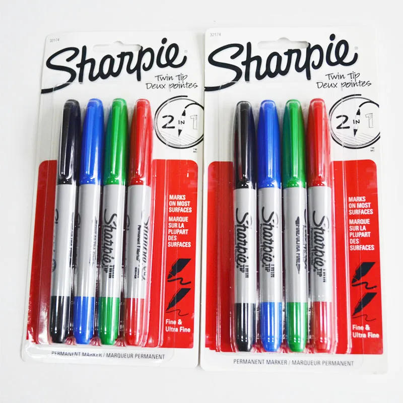 Sanford sharpie Твин Перманентный маркер fine & ultra для лабораторного использования
