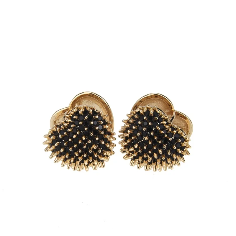 SUNSLL новый дизайн разноцветный кубический цирконий панк заклепки в форме сердца