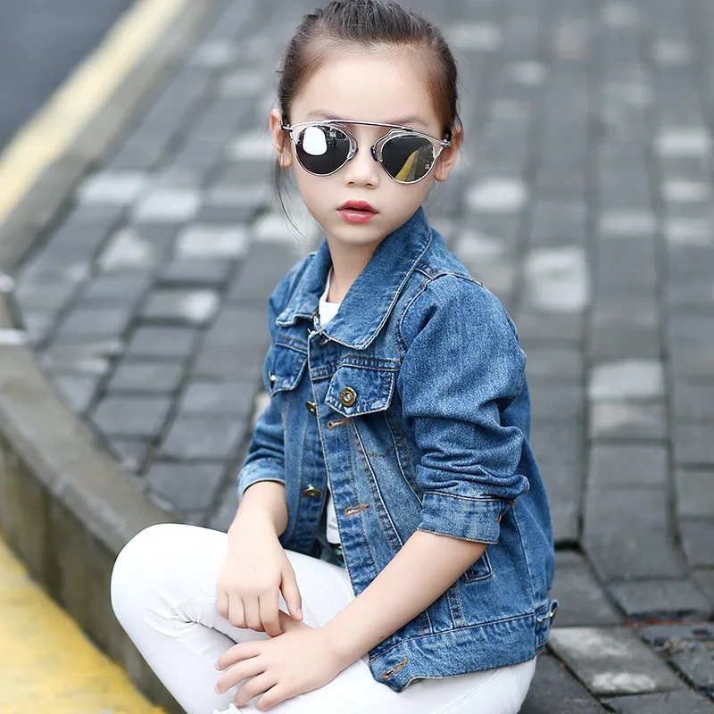 Спортивные костюмы для девочек весенние джинсовые куртки пальто принцессы