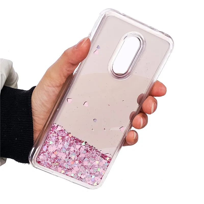 For Fundas Xiaomi Redmi 5 Plus Case Cover 5Plus Glitter Dynamic Liquid TPU Xiaome Xiami Silicone |