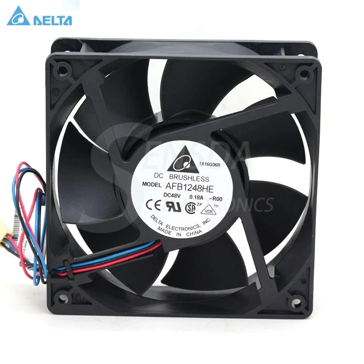 for delta AFB1248HE 12cm 12038 120mm DC 48V 0.18A 3-wire IPC Server Inverter Cooling fans