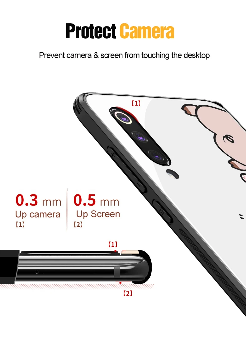 6D стеклянный чехол с узором для xiaomi mi 9 mi 9 se, роскошные животные, закаленное стекло для любви, силиконовая рамка, Жесткий Чехол для xiaomi mi 9 mi 9