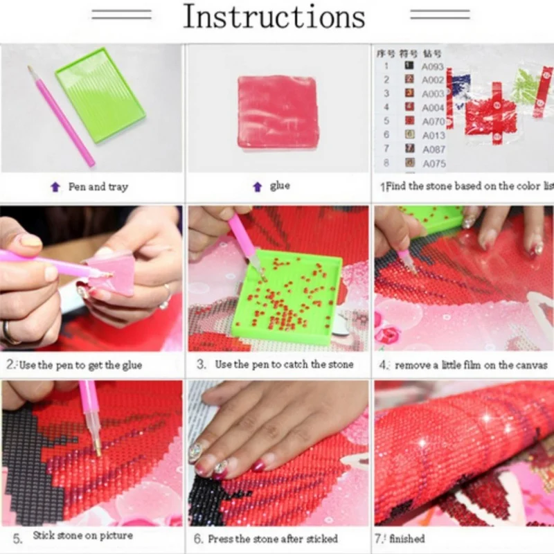 5D Diamond Painting Full Covered DIY By Number Kits for Decor Colorful Butterfly and Skull | Дом и сад