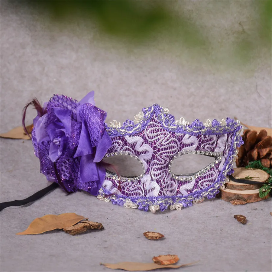 PF Женская Мода Вечерние маски Половина Уход за кожей лица Косплэй игры Интимные