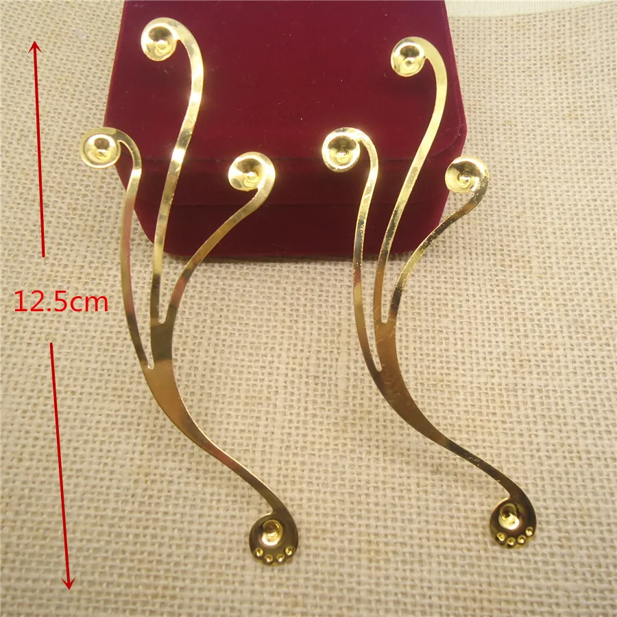 5pc/lots Big Connectors Metal Filigree Wrap Flowers Wings Butterfly Peacock Gold Plated For Jewelry Making Diy Crafts Decoration | Украшения