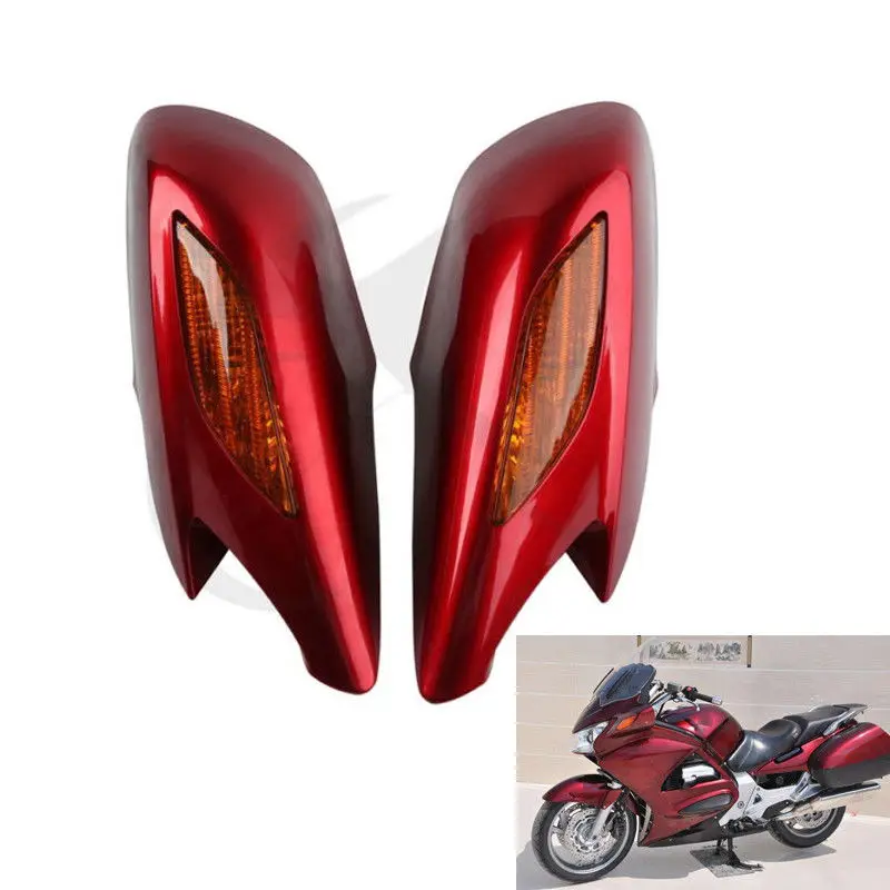 Указатели поворота для мотоцикла красное зеркало заднего вида Honda ST1300 2002 2011 03 04 05