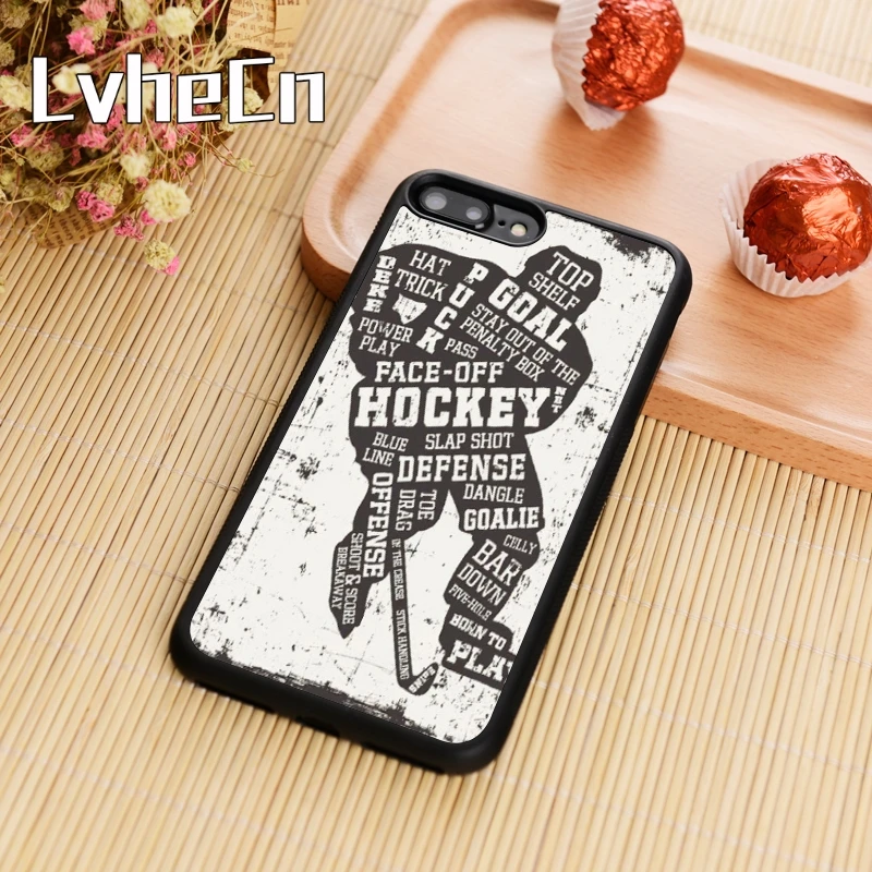LvheCn хоккеиста холст бисер для украшения чехол iPhone 5 6 6s 7 8 plus 11 pro X XR XS max samsung S7 edge S8 S9