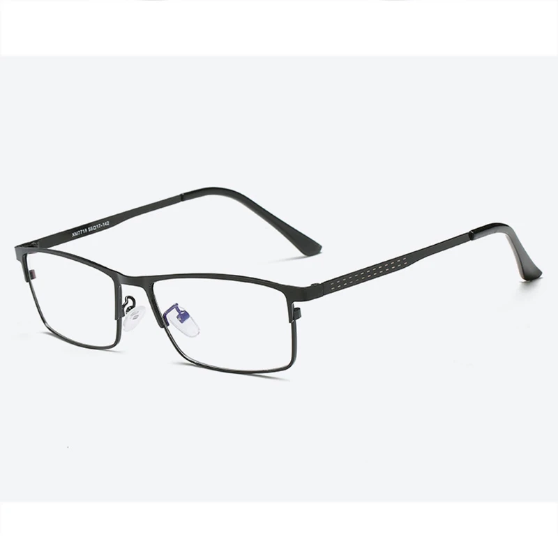 Очки для коррекции миопии мужчин в металлической квадратной оправе с высокими