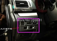 abs chrome headlight adjustment button decorative box for 2013 2014 2015 2016 2017 for subaru forester