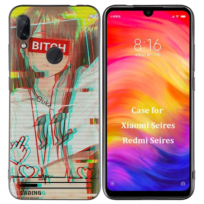 Силиконовый чехол для Xiao mi Red mi Note 7 6 5 Pro mi A1 A2 8 8A Lite 9 K20 Poco F1 S2 4 4X Plus Vaporwave Space Anime