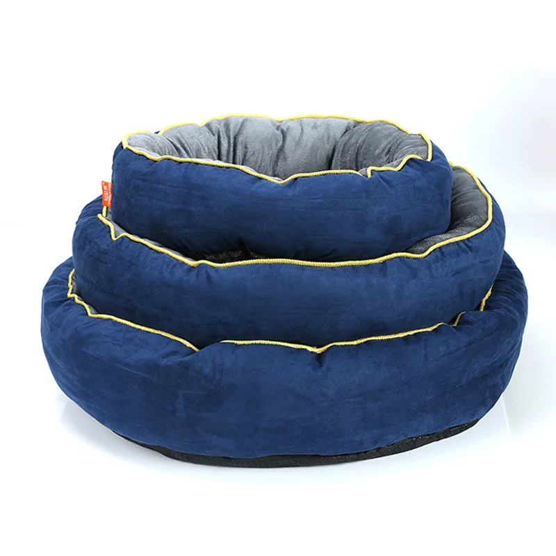 Dog Sofa Pet Bed For Small and Medium Dogs Good Quality Suede Round Cushion Puppy Kennel Winter Warm Cat Nest Doggy Mats | Дом и сад