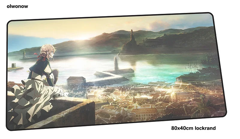 Size 800x400x2mm violet evergarden mousepad gamer Birthday 800x400x2mm gaming mouse pad present notebook pc accessories padmouse ergonomic mat - Цвет: Size 800x400x2mm
