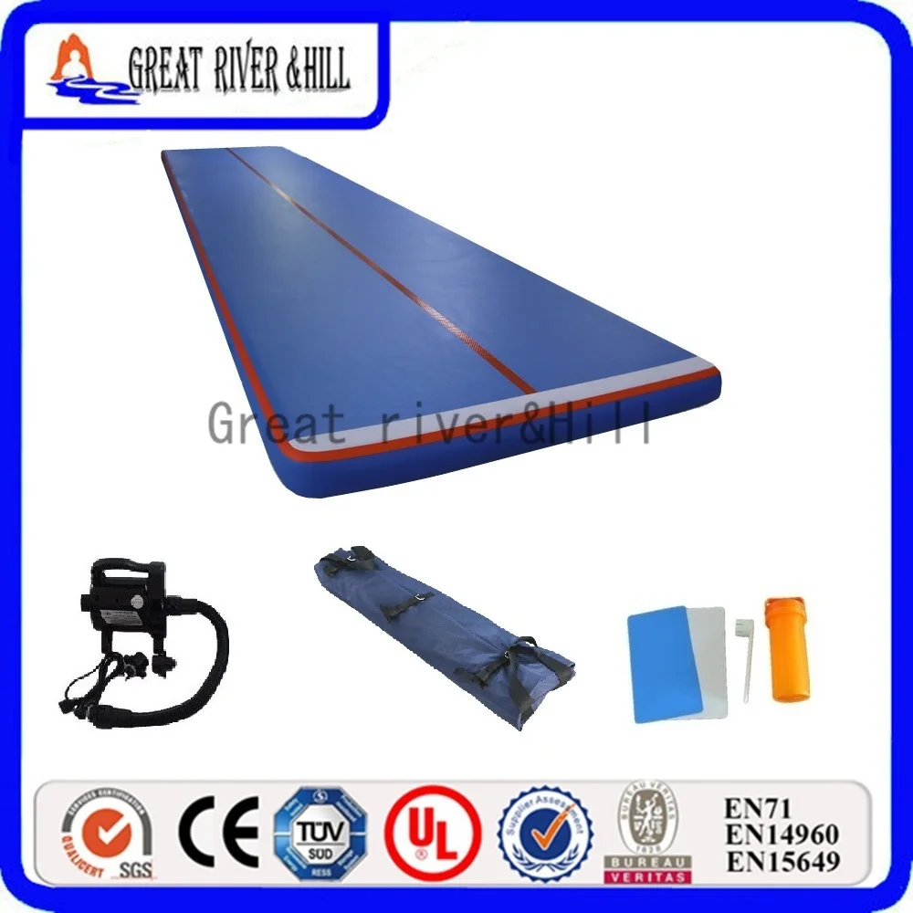 

great river hill inflatale gym mat air tumble track gymnastic air track 4m x 2m x 0.2m