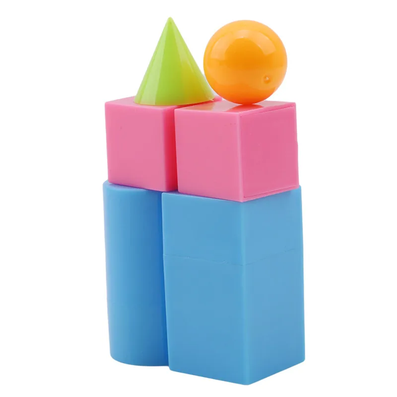 6 шт геометрические фигуры Монтессори игрушки красочные формы математические