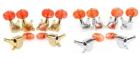 1 set of semicircle acrylic button acoustic guitar tuning pegs tuners machine head 3l3r goldsilver free shipping