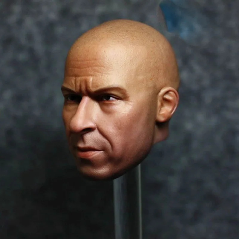1/6 Scale мужская голова форсаж вин дизельная головка резьба модель для 12 дюймов
