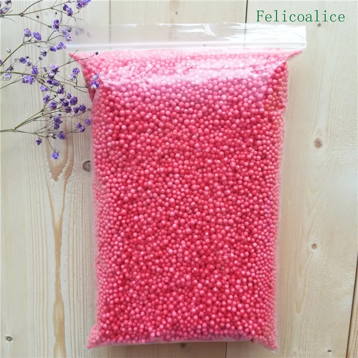 2-3.5mm Red 40 г 400000 шт 2-3,5 мм 4-6 мм мини цветные шарики из пенополистирола Наполнитель из пенополистирола шарики для рукоделия домашнего свадебного украшения - Цвет: 2-3.5mm Red