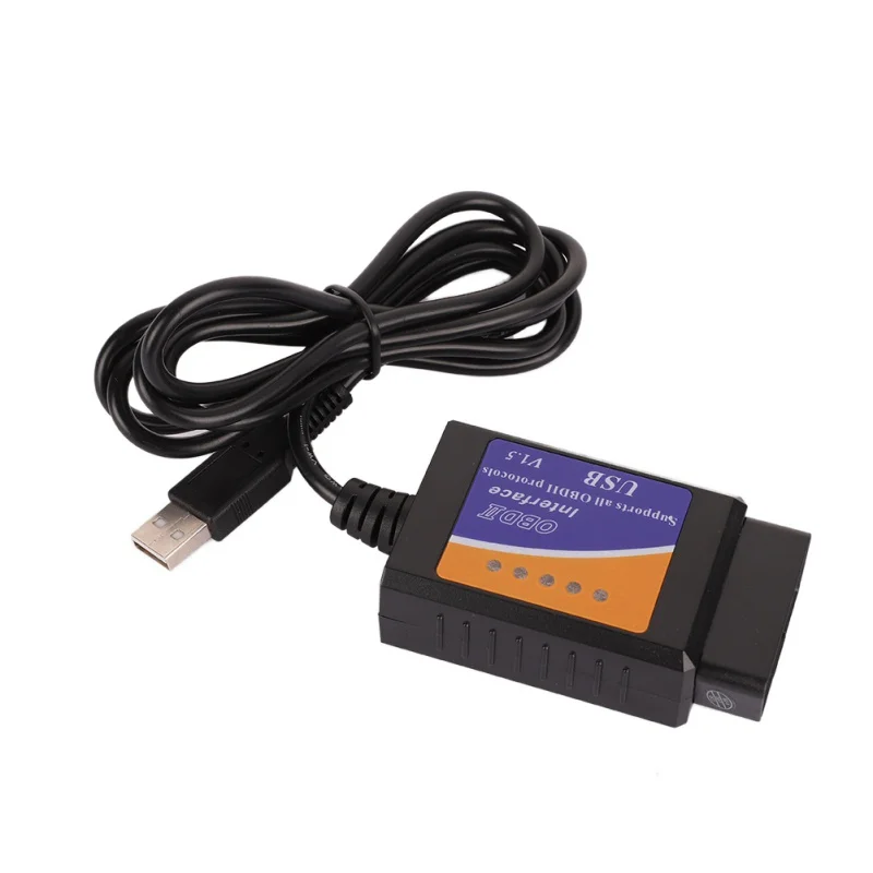 V04HU-1 USB V1.5 OBD2 автомобильный диагностический интерфейс сканер ELM 327 V 1 5 OBDII