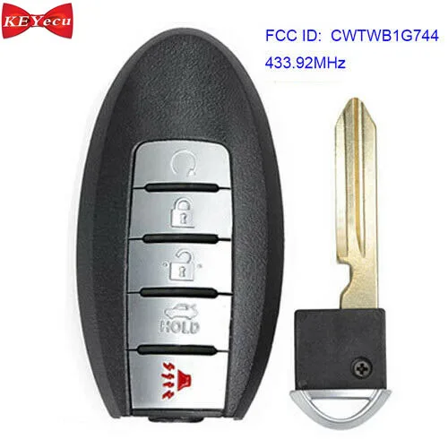 KEYECU для Nissan Armada 2017 2018 Infiniti QX80 2014-2017 умный дистанционный автомобильный брелок FCC ID: