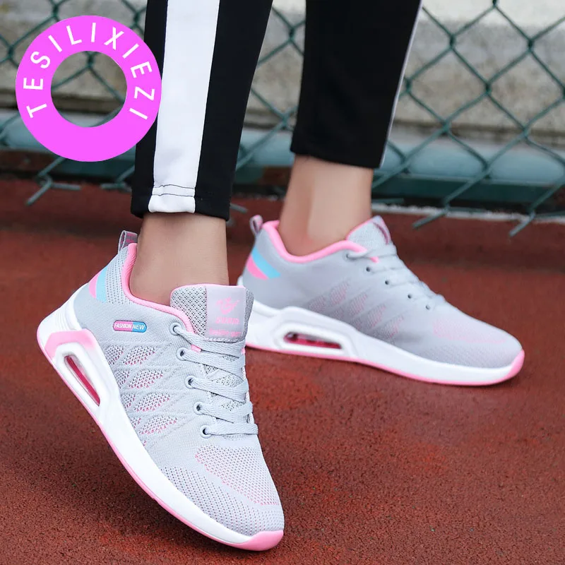 TESILIXIEZI/Женская обувь Новая мода Tenis Feminino легкая дышащая сетчатая женские
