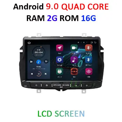 DSP ips Android 9,0 4G ram 64G Автомобильный gps для Lada Vesta- Радио Стерео навигация Аудио мультимедиа без dvd плеера - Цвет: 9.0 2G 16G LCD