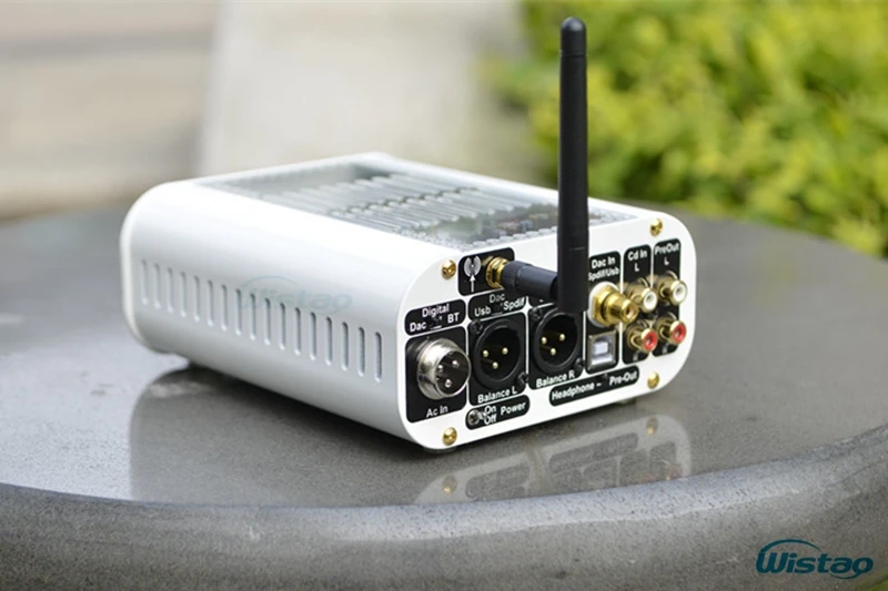 Ламповый предусилитель усилитель для наушников ЦАП 12AT7-TII Bluetooth 4,0 CSR8670 XMOS ES9018 декодер DSD сбалансированный выход белый 110/220 В