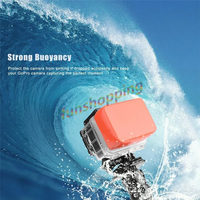 Плавающий поплавок Ручка монопод + губка коробка для Gopro HD Hero 4 3 2 1 sj4000 sj5000 Xiaomi yi