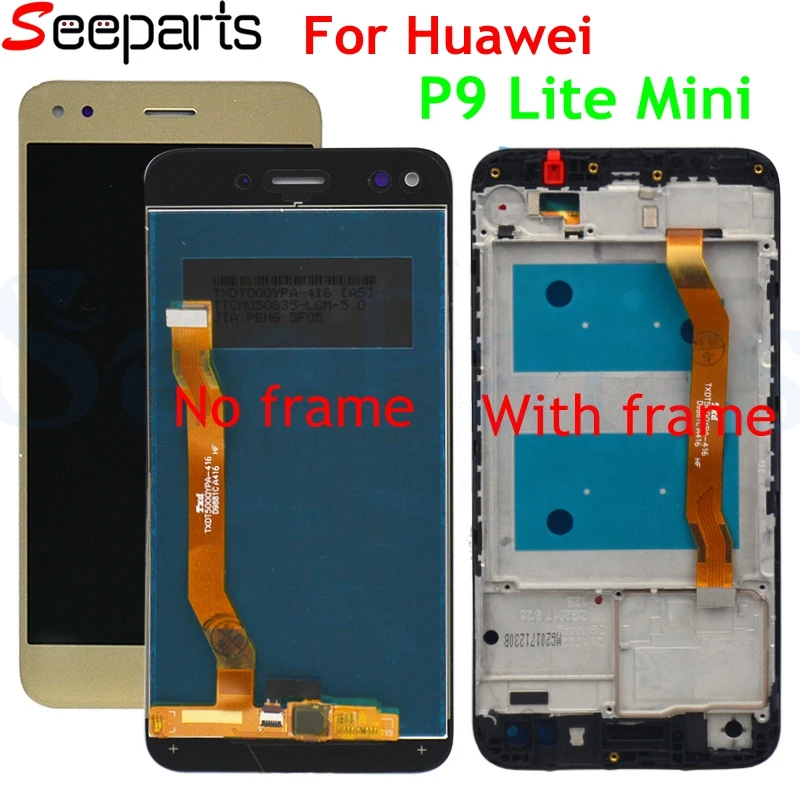 100% протестирован для 5 0 &quotHuawei P9 lite mini ЖК-дисплей сенсорный экран дигитайзер в