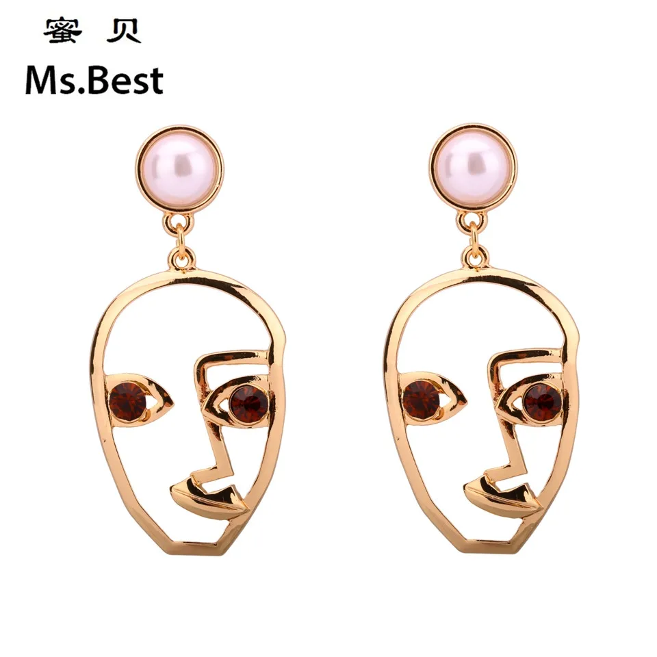 Подвеска-кристалл в виде улыбки для глаз серьги лица женщин стразы вечеринки