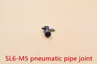 Черный пневматический Дроссельный клапан из полиуретана, 1 шт., пневматический Дроссельный клапан, SL6-M5 дроссельной заслонки